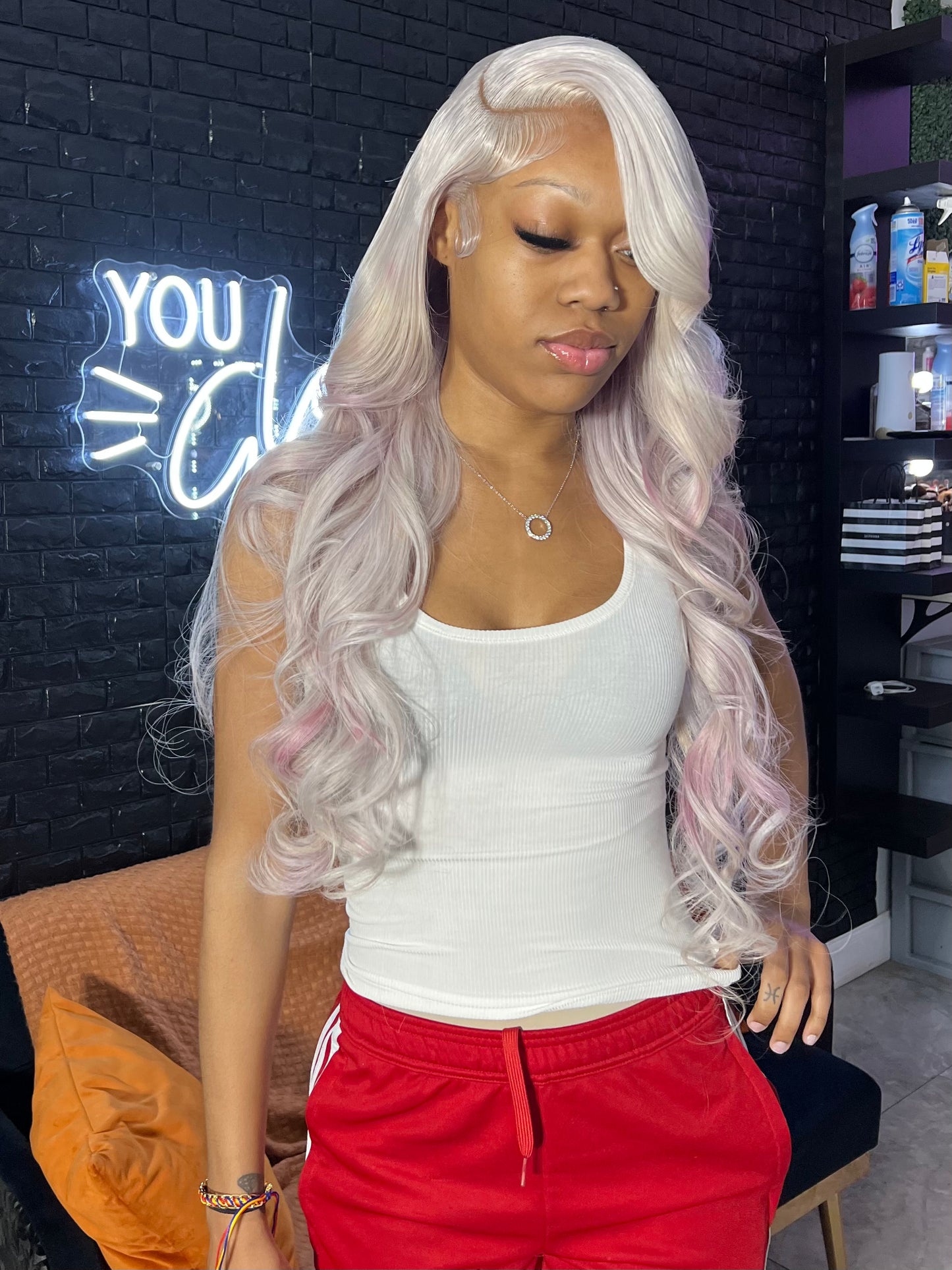 Platinum Wig Transparent Lace