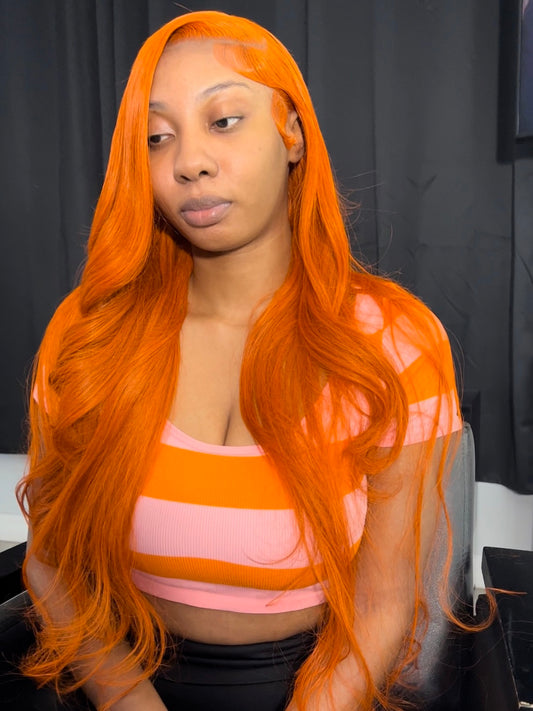Straight Ginger Wig Transparent Lace (Pre-Order)